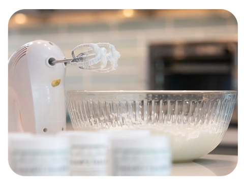 Whipped tallow in bowl