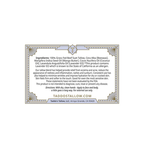 Tallow Lotion Stick