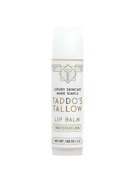 Tallow lip balm in watermelon